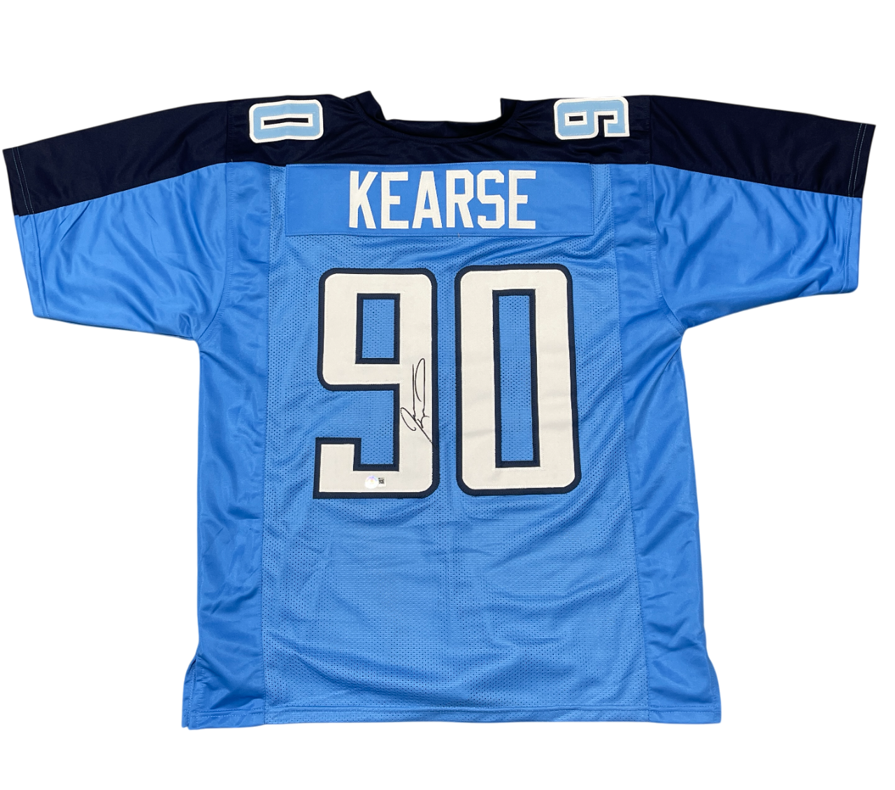 Jevon Kearse Signed Tennessee Titans Custom Jersey Beckett Witness BAS COA0