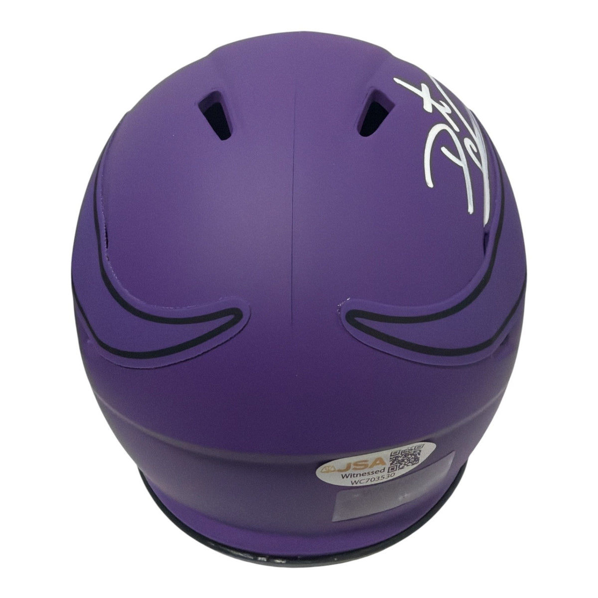 Daunte Culpepper Signed Minnesota Vikings Rave Mini Helmet JSA Witness COA2