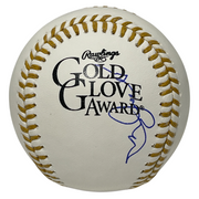 Gary Pettis Signed Rawlings Gold Glove Baseball LSCM COA California Angels0
