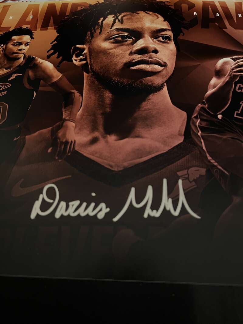 Darius Garland Signed 22x12 Photo To The Rack Upper Deck UDA COA Cavaliers1
