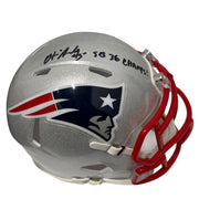 Otis Smith Signed Patriots Speed Mini Helmet w/ SB 36 Champ JSA Witness COA0