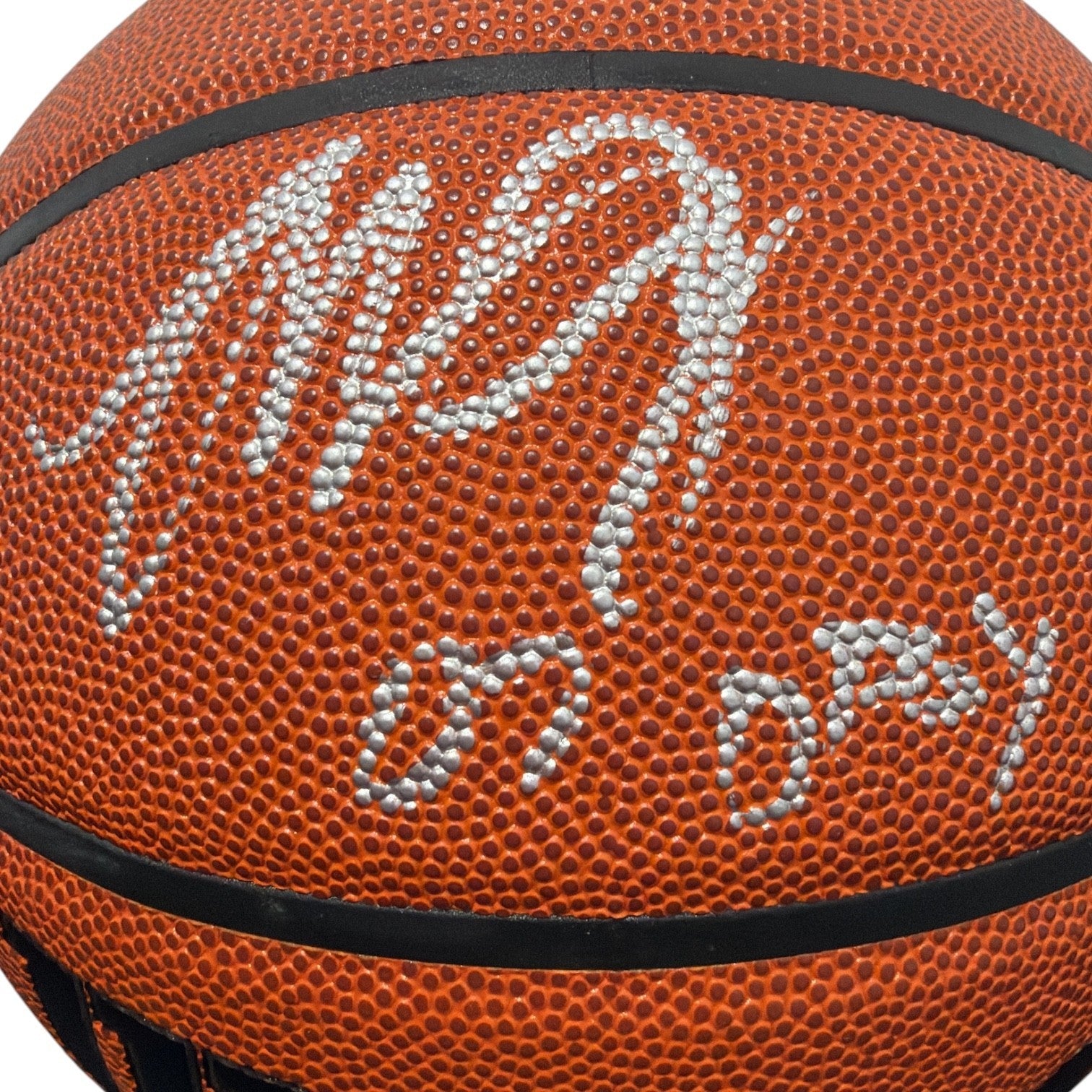 Marcus Camby Signed Autographed Wilson NBA Basketball w/ 07 DPOY JSA Witness COA1