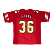 Merton Hanks Signed Autographed San Francisco 49ers Custom Jersey JSA Wit. COA0