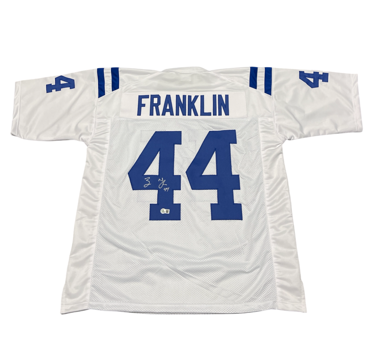 Zaire Franklin Signed Indianapolis Colts Custom Jersey Beckett Witness BAS COA0