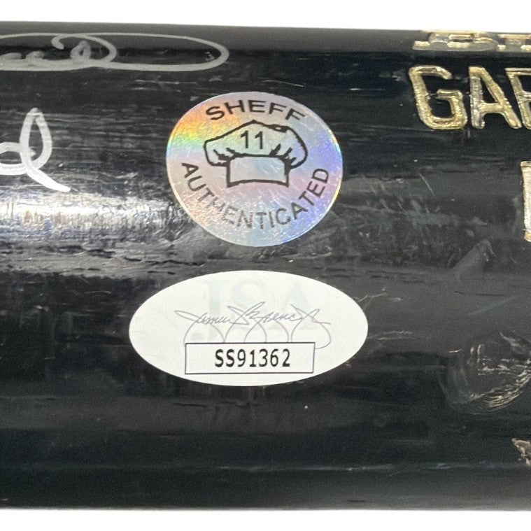 Gary Sheffield Signed Game Used Rawlings Black Bat JSA COA Dodgers B3
