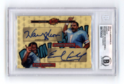 Warren Moon & Earl Campbell 2024 Hits BOOM Super #1/1 Dual Signed BGS BAS Auto0