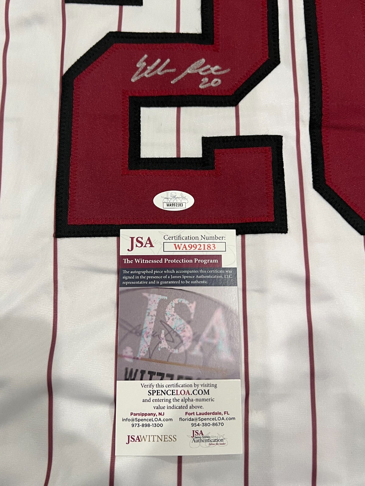 Ethan Petry Signed South Carolina Gamecocks Custom Jersey JSA COA1