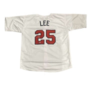 Derrek Lee Signed USA WBC Custom Jersey w/ USA! Beckett Witness BAS COA0