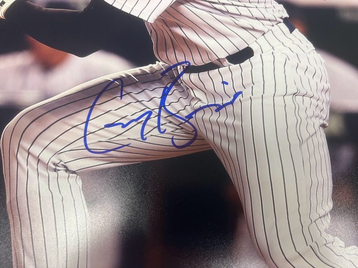 Greg Bird Signed Auto Autographed 16x20 Photo LSCM COA HOLO NY Yankees Rockies B1