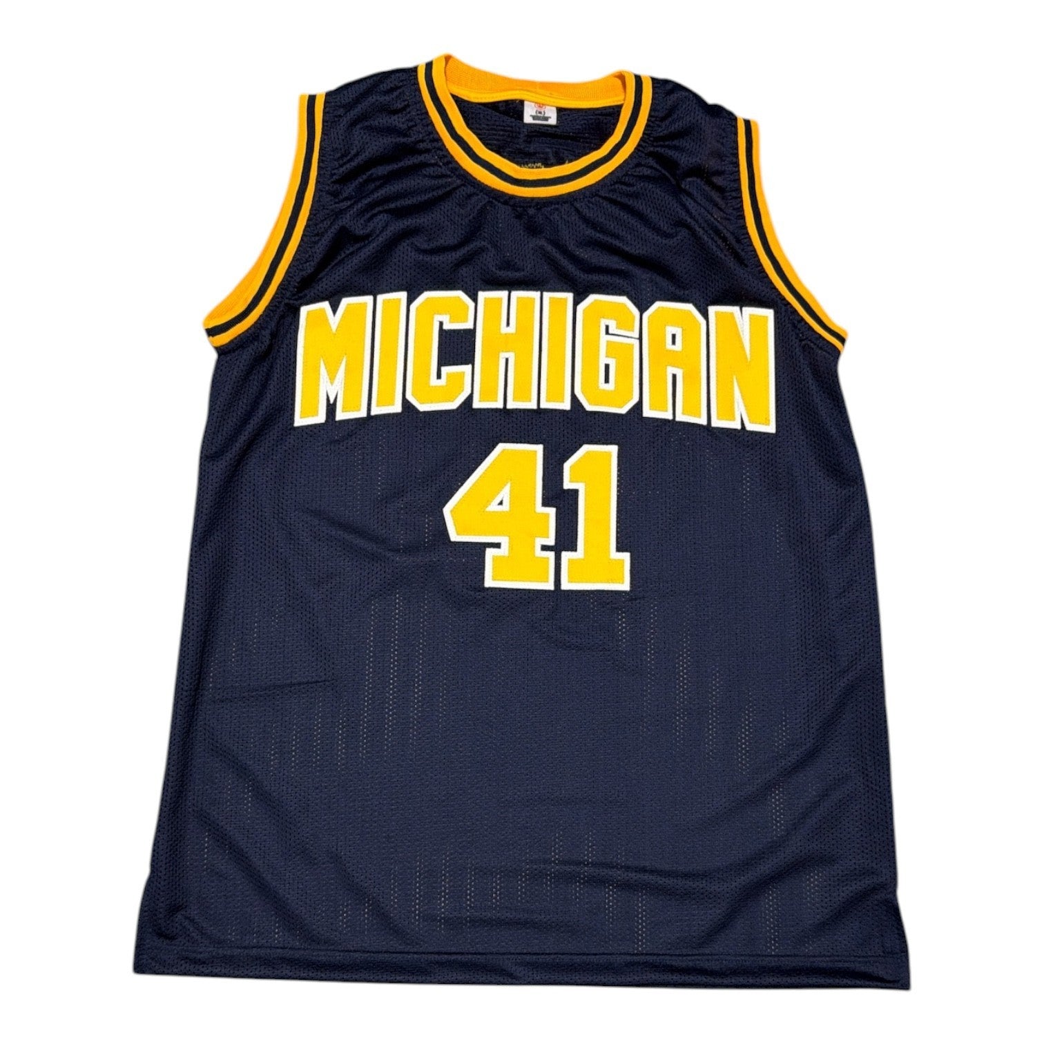 Glen Rice Signed Autographed Michigan Custom Jersey w/ 89 Champs JSA Witness COA2