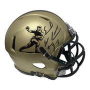 Earl Campbell Signed Heisman Logo Speed Mini Helmet w/ HT 77 JSA Witness COA0