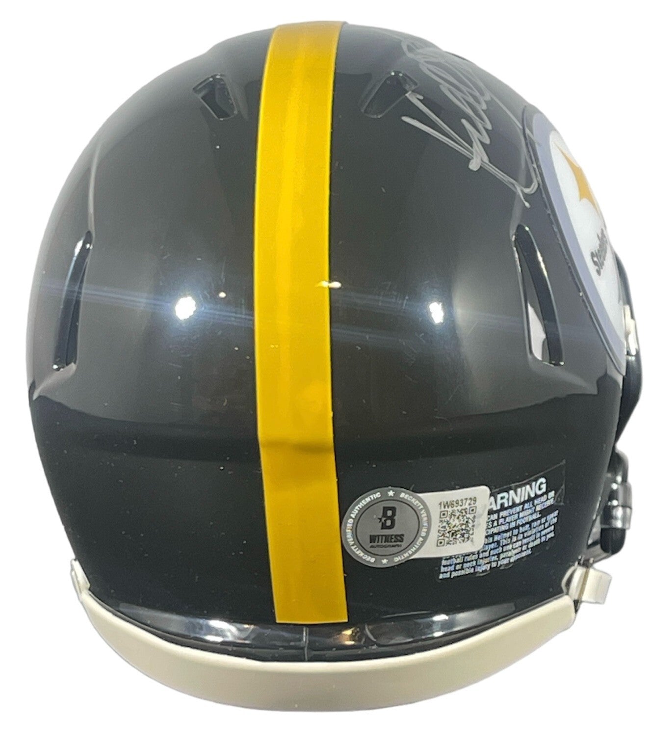 Kordell Stewart Signed Pittsburgh Steelers Speed Mini Helmet w/ Slash BAS COA2