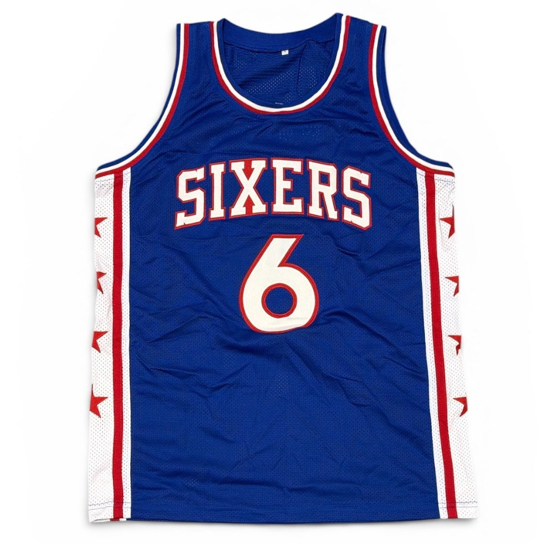 Julius Erving Signed Autographed Philadelphia 76ers Custom Jersey JSA COA2