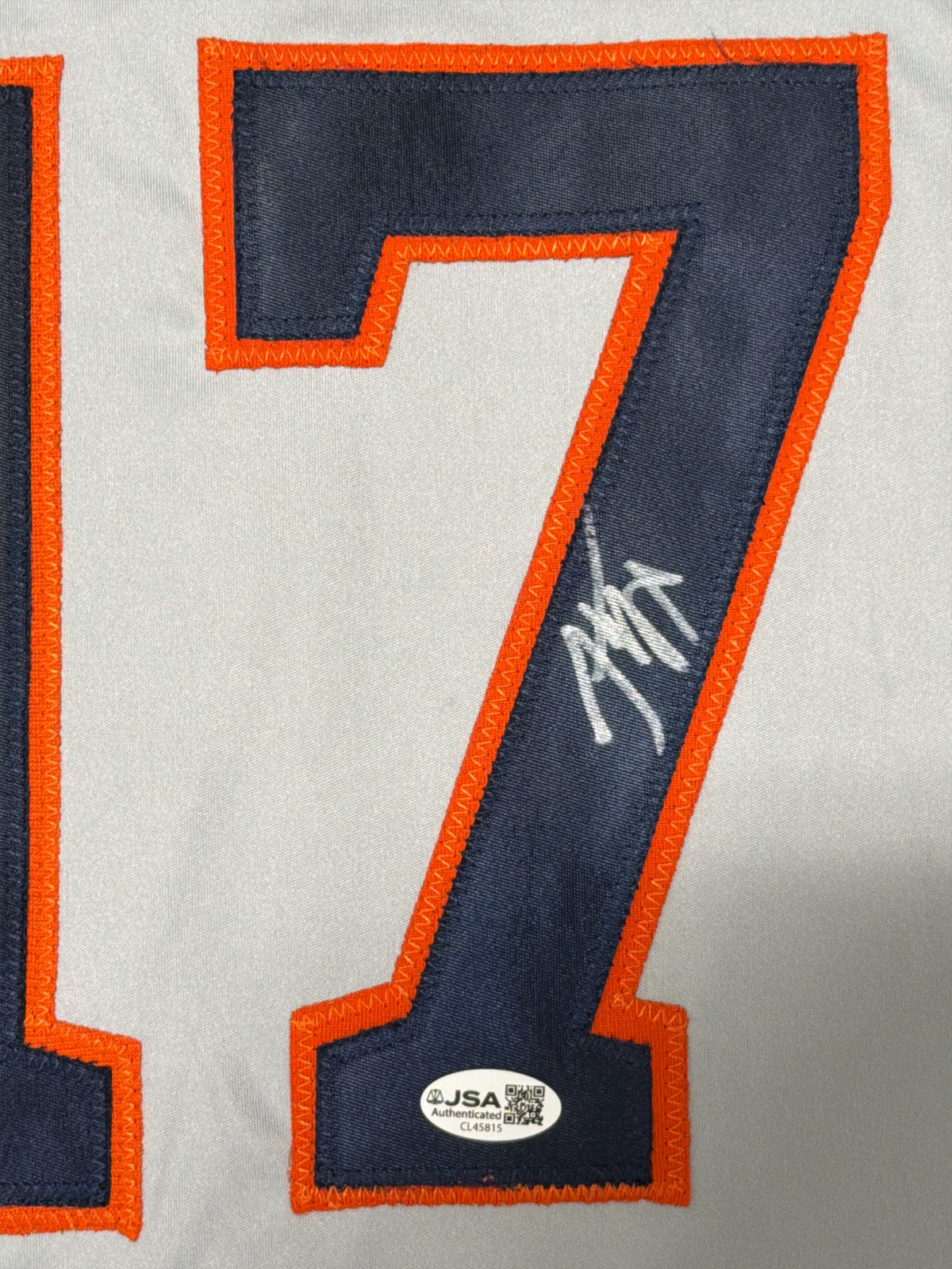 Kai-Wei Teng Signed Autographed Houston Astros Custom Jersey JSA COA2