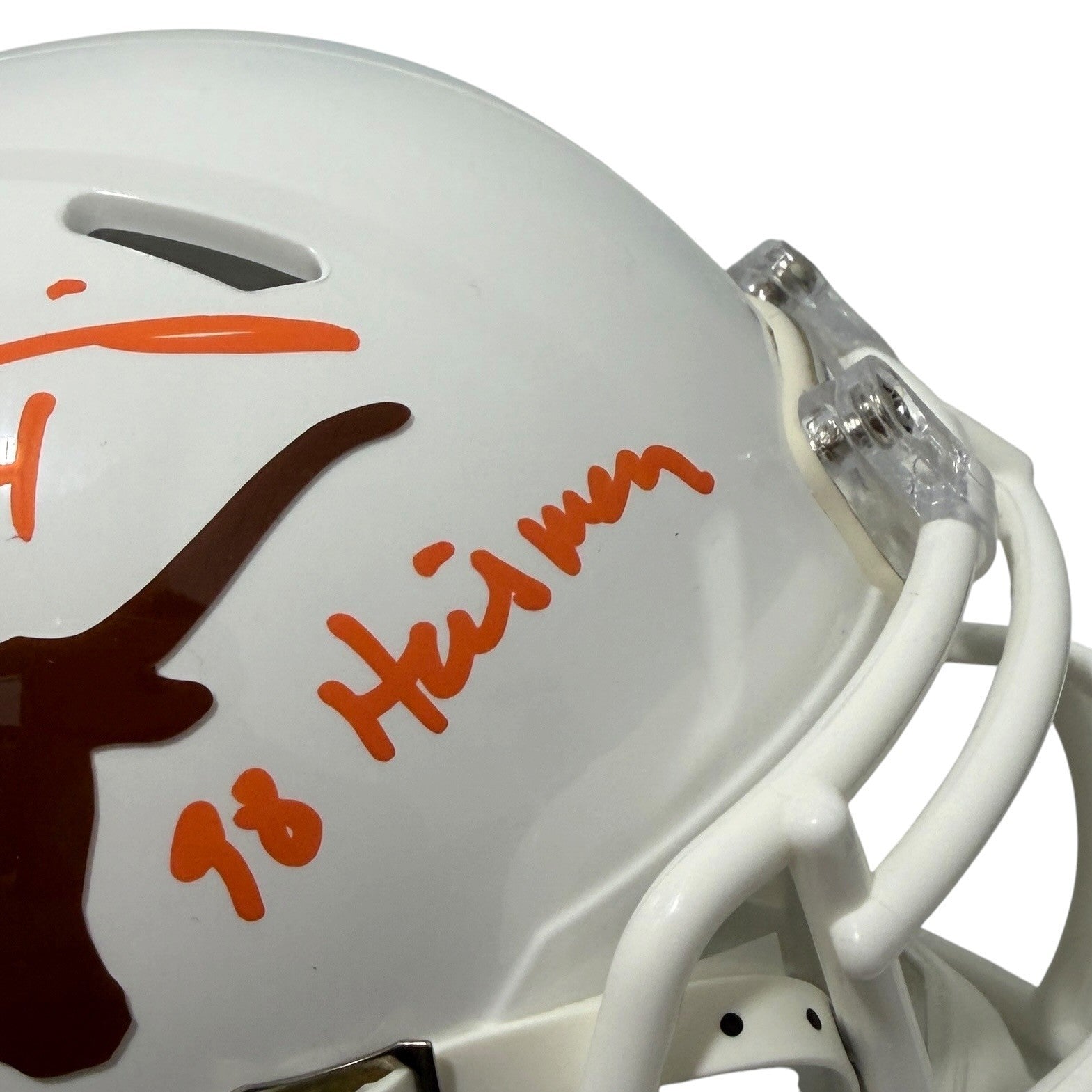 Ricky Williams Signed Texas Longhorns Mini Helmet w/ 98 Heisman JSA Witness COA2