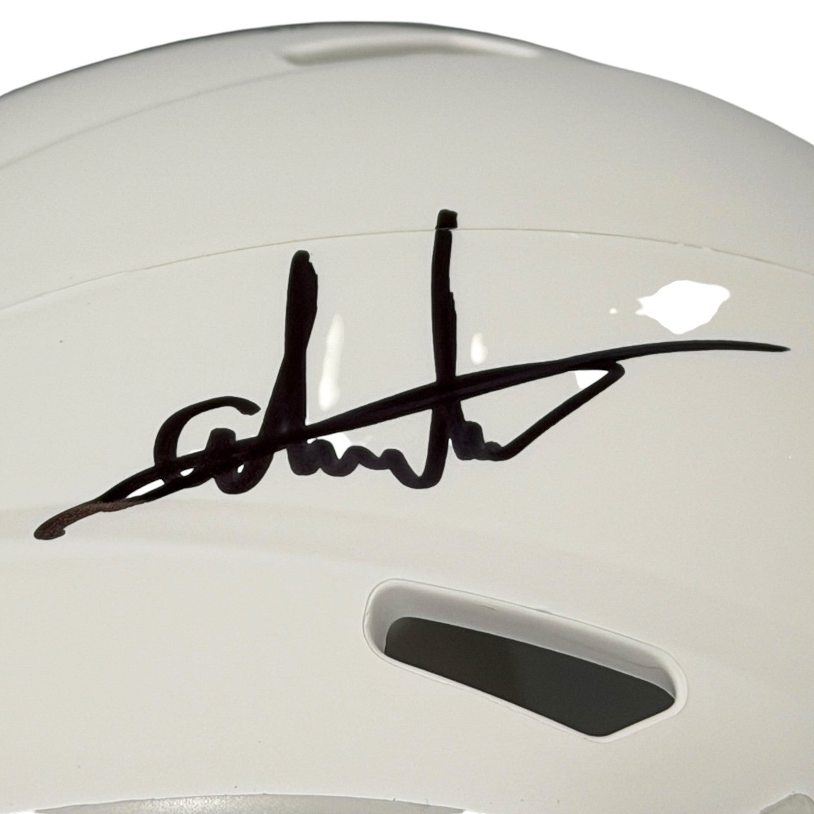 Andres Borregales Signed New England Patriots Rivalries Mini Helmet JSA Wit COA1