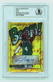 Jrue Holiday 2024 Hits Memorabilia BOOM Gold /10 Signed BGS BAS Auto Boston0
