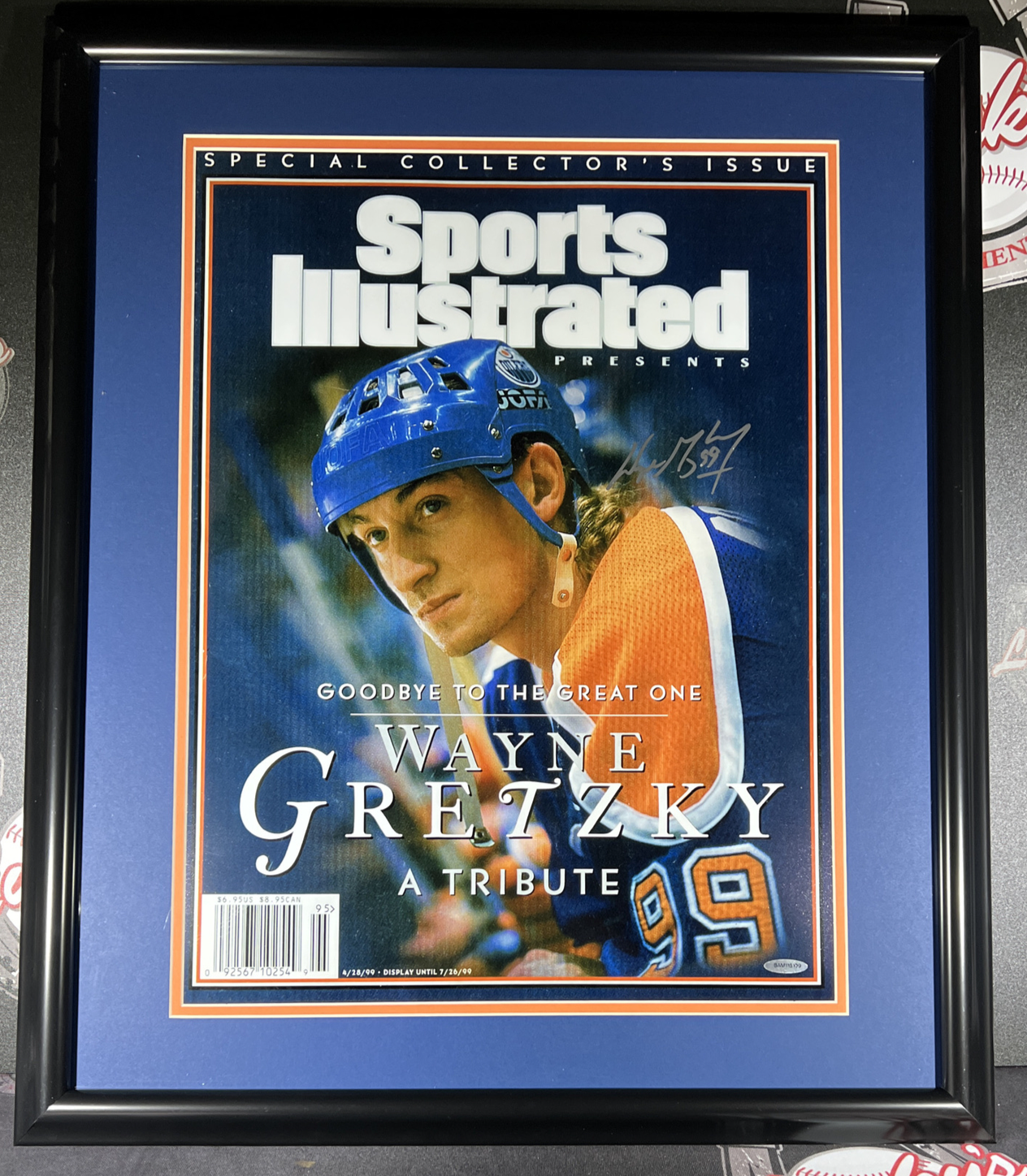 Wayne Gretzky Signed Framed 16x20 Photo SI Tribute UDA COA Edmonton Oilers0