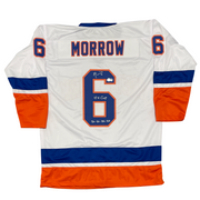 Ken Morrow Signed Islanders Custom Jersey w 4x Cup 80 81 82 83 Beckett W BAS COA0