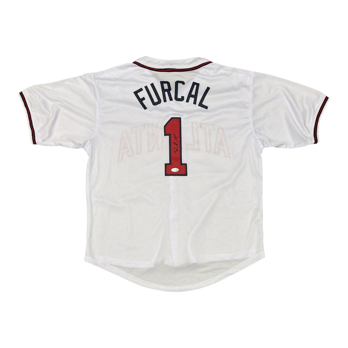 Rafael Furcal Signed Autographed Atlanta Braves Custom Jersey JSA Witness COA0