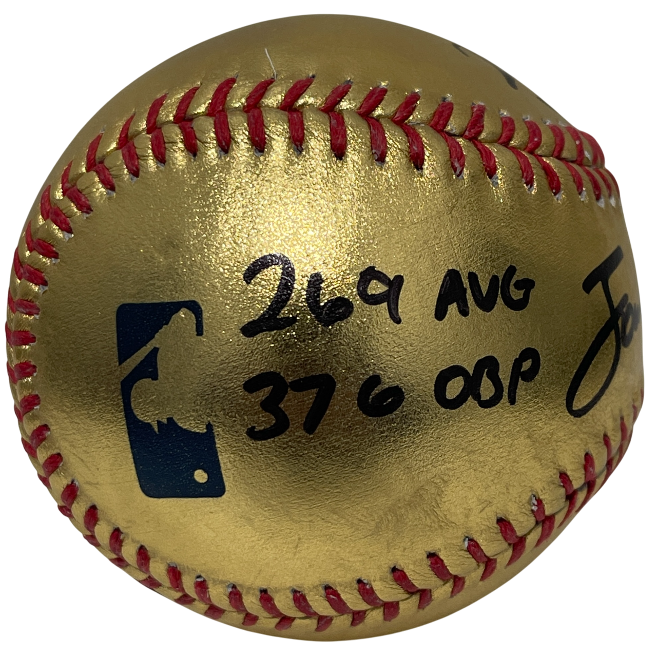 Jonathan India Signed Gold ROMLB Baseball w/ ROY + Stat PSA ITP HOLO COA Royals2