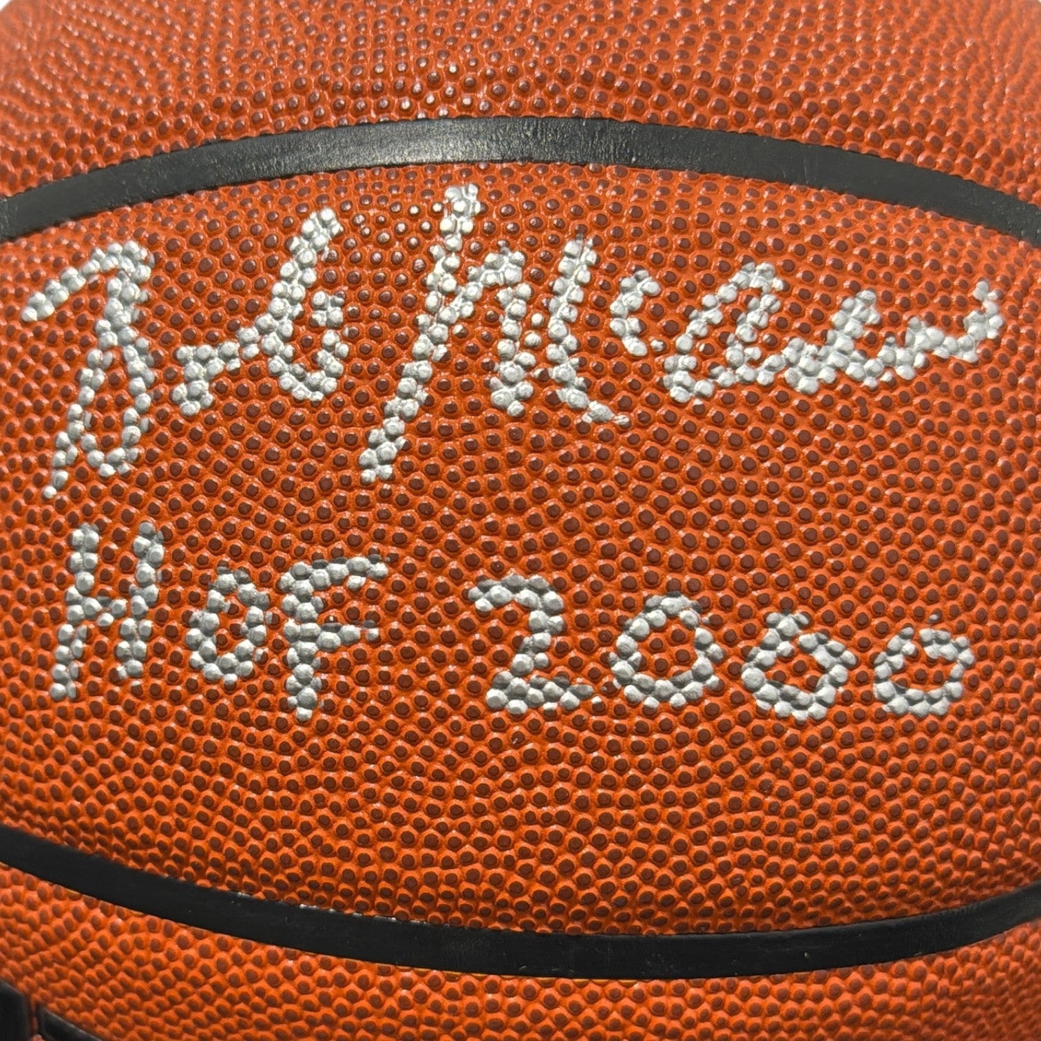 Bob McAdoo Signed Wilson NBA Basketball w/ HOF 2000 JSA Witness COA1