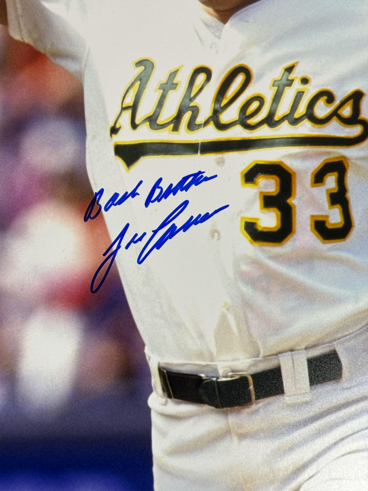 McGwire Canseco Dual Signed Athletics 16x20 Photo Bash Brothers Beckett BAS COA2