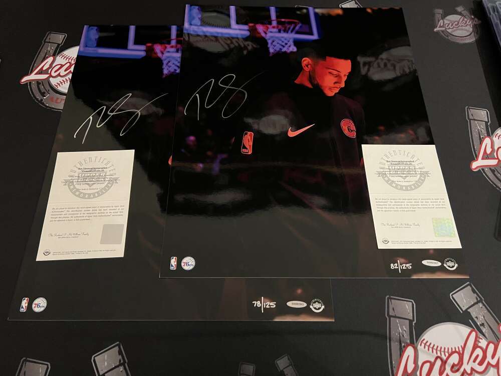 Ben Simmons Signed 16x20 Photo Preperation LE /125 Upper Deck UDA COA4