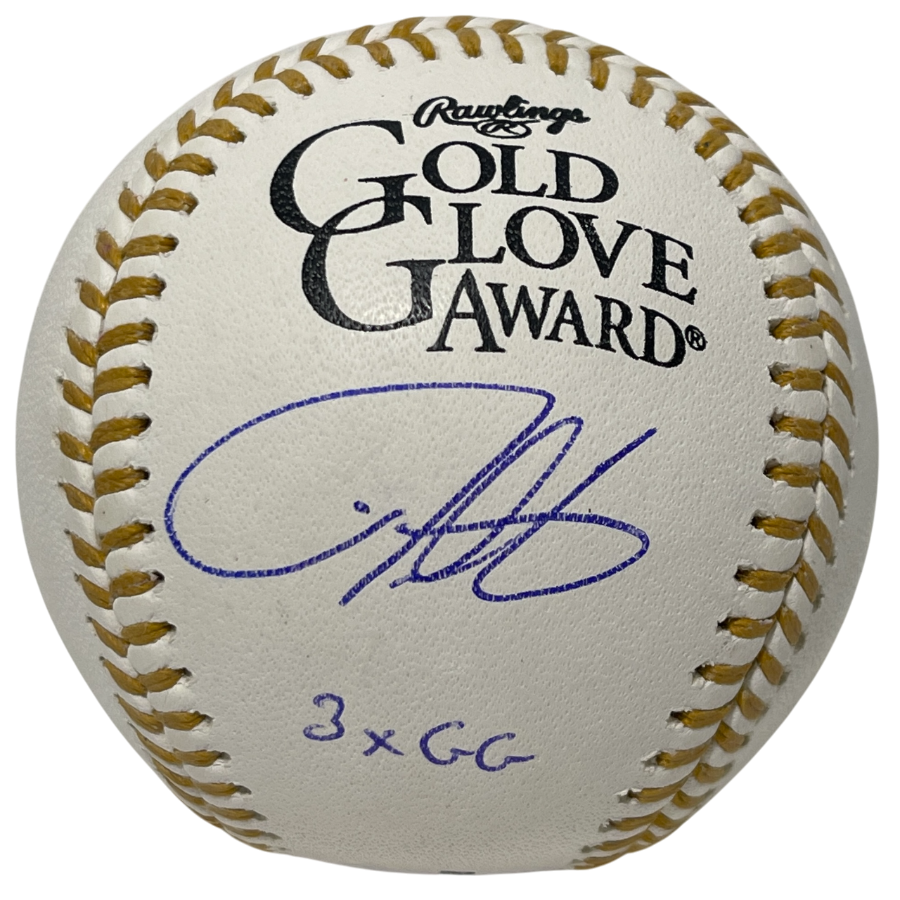 Derrek Lee Signed Rawlings Gold Glove Baseball w/ 3x GG Beckett Witness BAS COA0