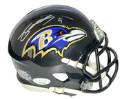 Zay Flowers Signed Baltimore Ravens Speed Mini Helmet JSA Witness COA0