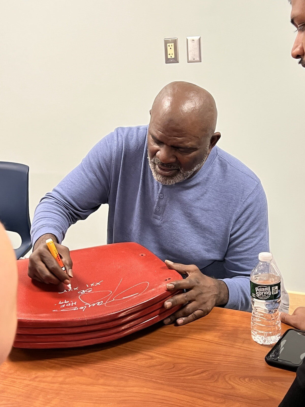 Lawrence Taylor Signed Auto New York Giants Stadium Seat HOF & SB INSC JSA W COA3