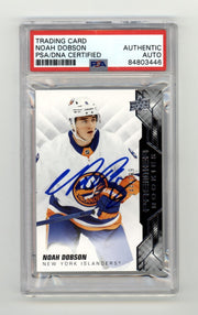 Noah Dobson 2019-20 Upper Deck Premier Rookie RC #/299 Signed PSA Auto0