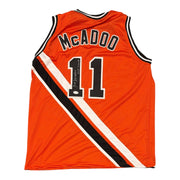 Bob McAdoo Signed Buffalo Braves Custom Jersey w/ HOF 2000 JSA Witness COA0