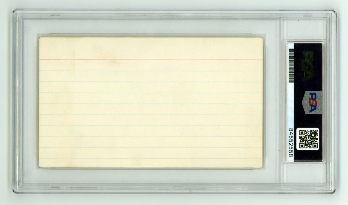 Tommy John Signed Autographed 3x5 Index Card Cut PSA Authentic Auto Yankees1