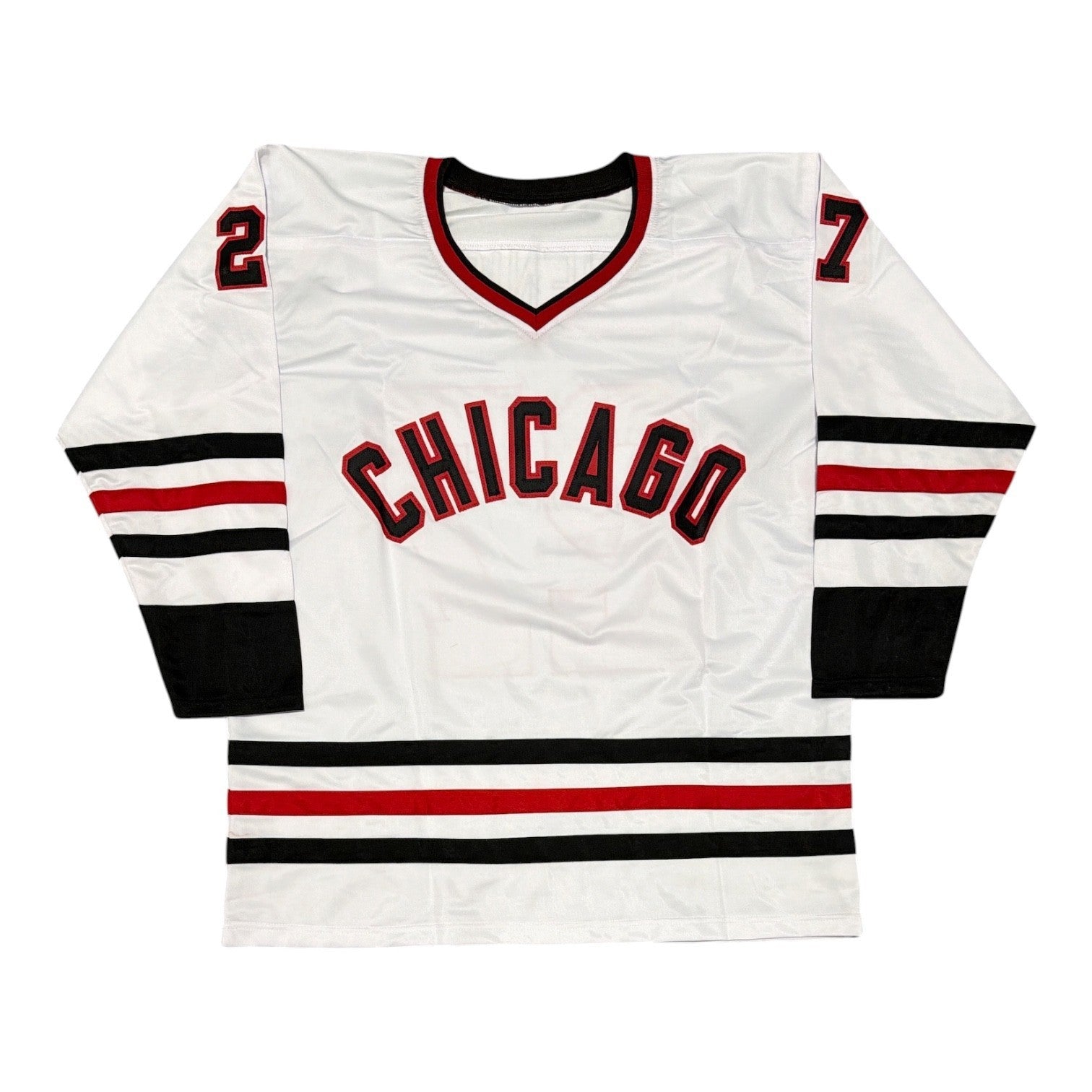 Jeremy Roenick Signed Blackhawks Custom Jersey w/ HOF 24 Beckett Witness BAS COA2