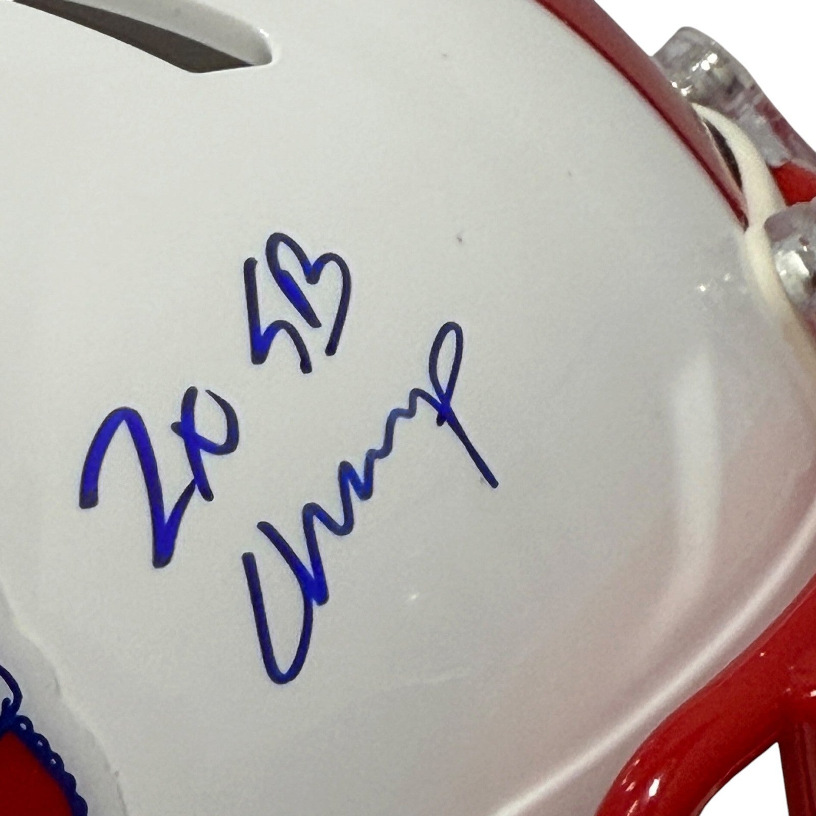 David Andrews Signed Patriots TB Mini Helmet w/ 2x SB Champ JSA Witness COA2