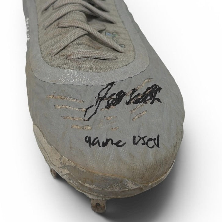 Jett Williams Signed Autographed Game Used Baseball Cleats JSA Wit. COA Brewers3