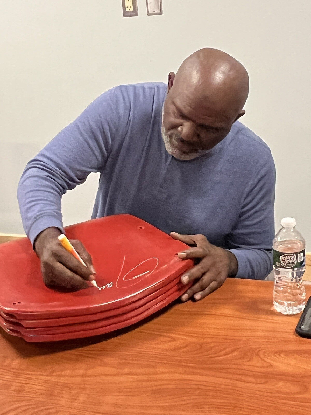 Lawrence Taylor Signed Auto New York Giants Stadium Seat HOF & SB INSC JSA W COA2