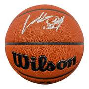 Charles Oakley Signed Autographed Wilson NBA Basketball JSA Witness COA0