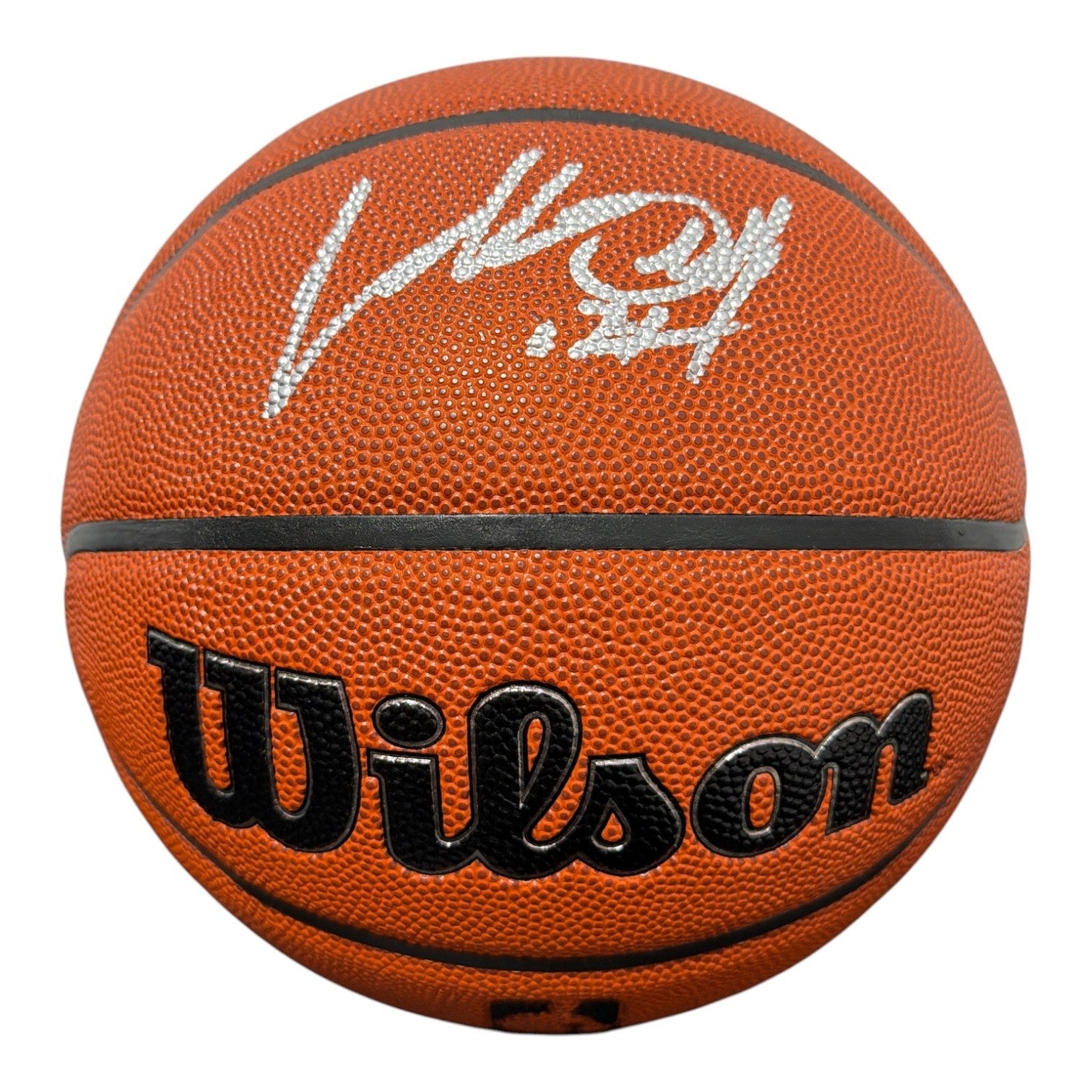 Charles Oakley Signed Autographed Wilson NBA Basketball JSA Witness COA0