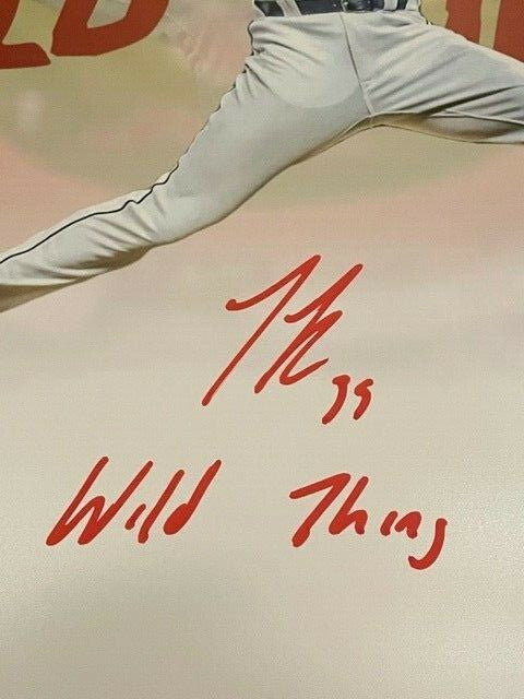 James Karinchak Signed Autographed Indians 11x14 Photo w/ Wild Thing JSA W COA1