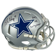 Brandon Aubrey Signed Cowboys Mini Helmet w/ Scoring Leader Beckett Wit BAS COA0