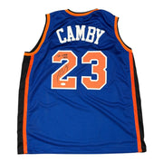 Marcus Camby Signed New York Knicks Custom Jersey w/ The Camby Man JSA Wit COA0
