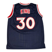 Bernard King Signed New York Knicks Custom Jersey w/ HOF 2013 JSA Witness COA0