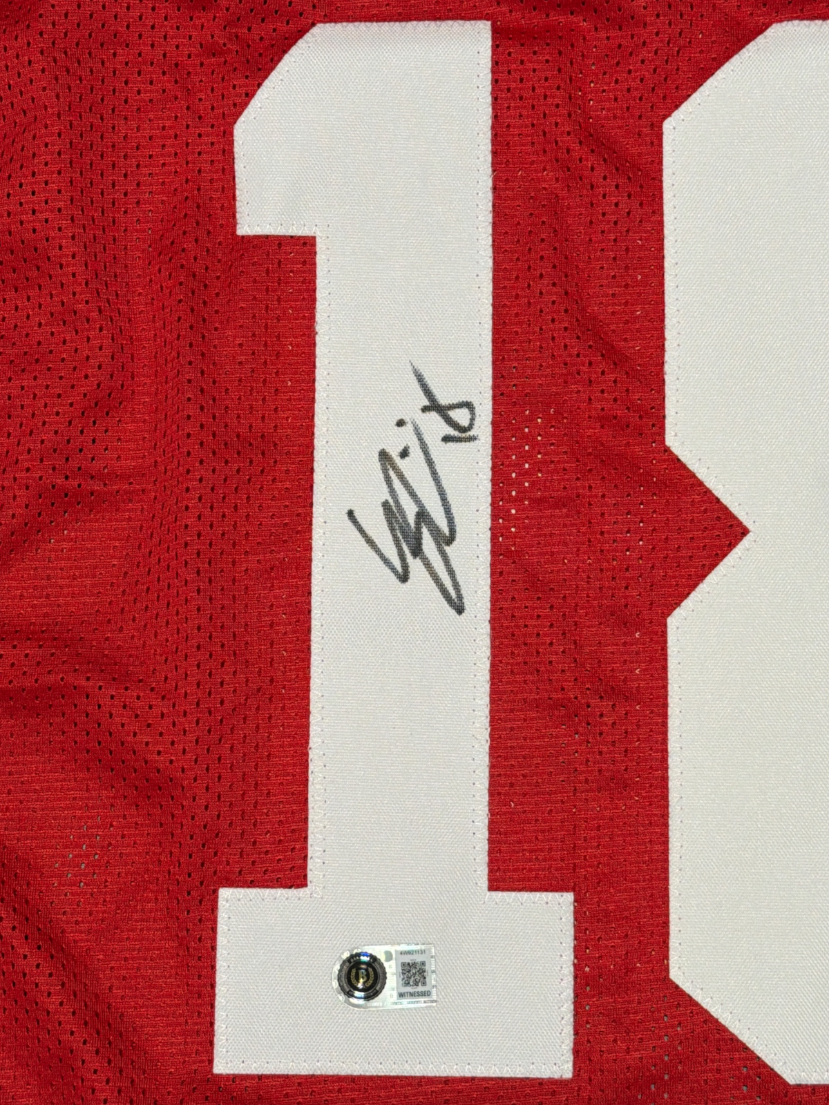 Eddy Pineiro Signed San Francisco 49ers Custom Jersey Beckett Witness BAS COA1
