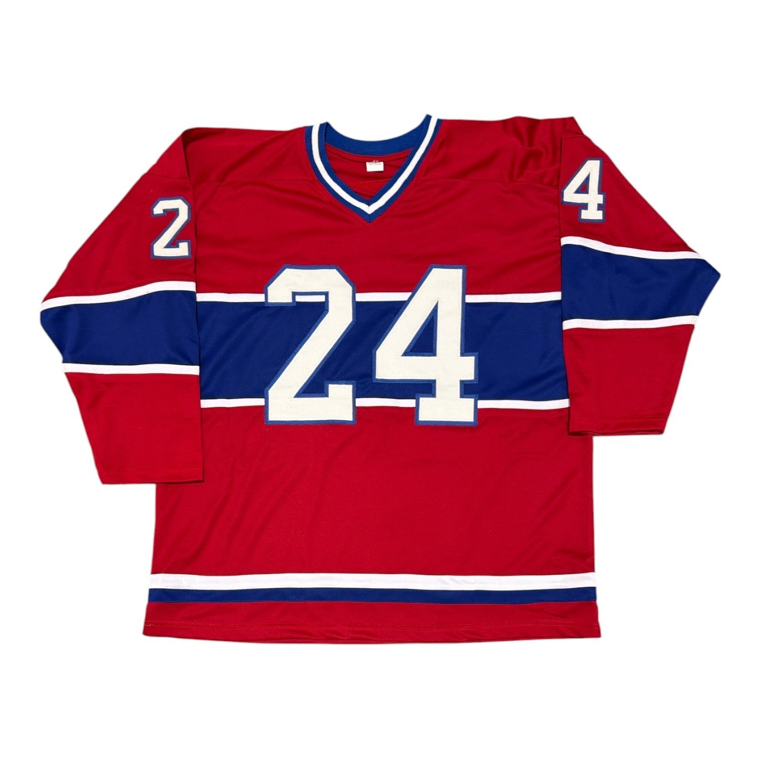 Chris Chelios Signed Canadiens Custom Jersey w/ HOF 2013 Beckett Witness BAS COA2