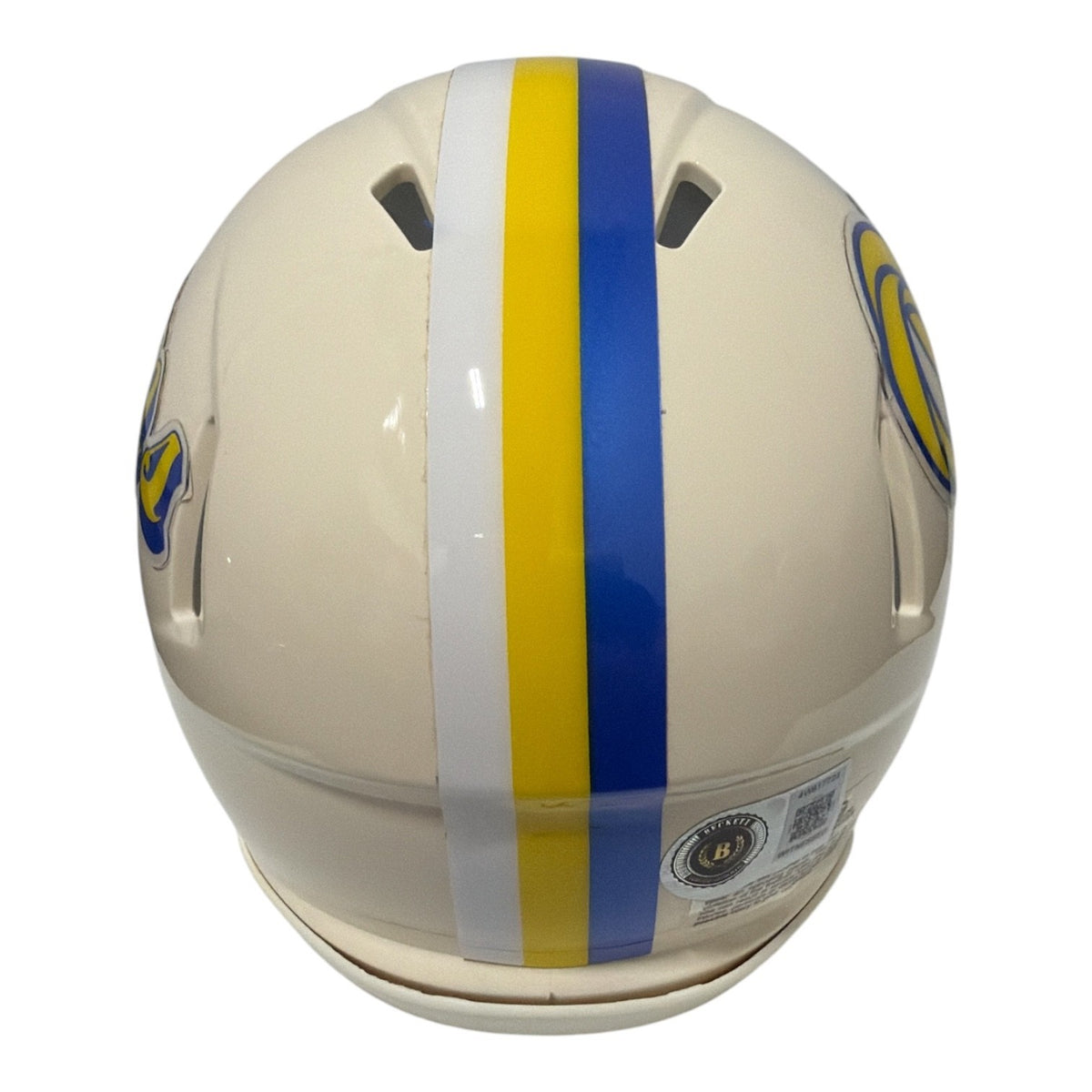 Davante Adams Signed Los Angles Rams Retro Mini Helmet Beckett Witness BAS COA2