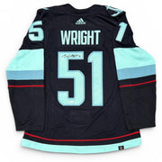 Shane Wright Signed Autographed Seattle Kraken Adidas Jersey Upper Deck UDA COA0