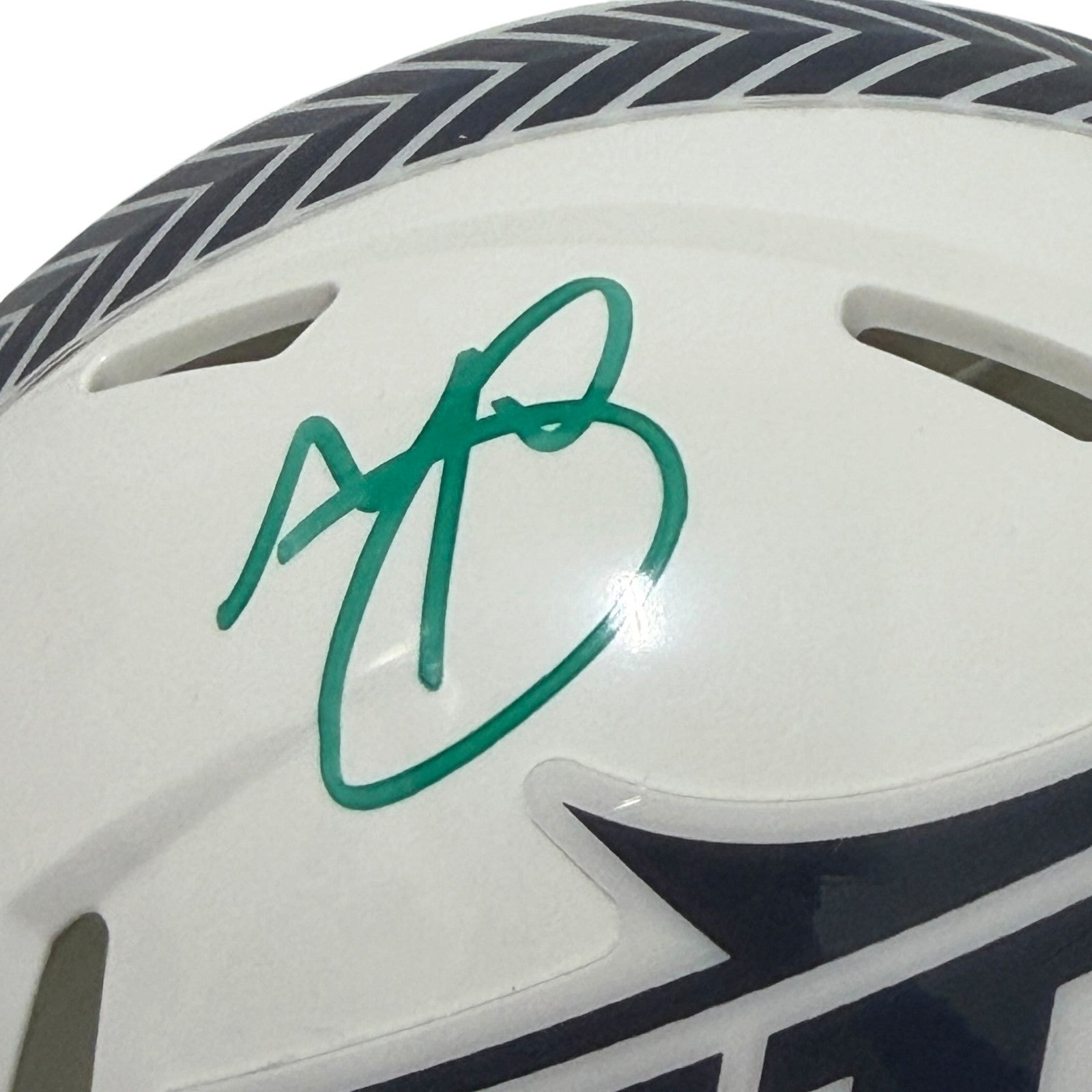 Minkah Fitzpatrick Signed New York Jets Salute Mini Helmet JSA Witness COA1