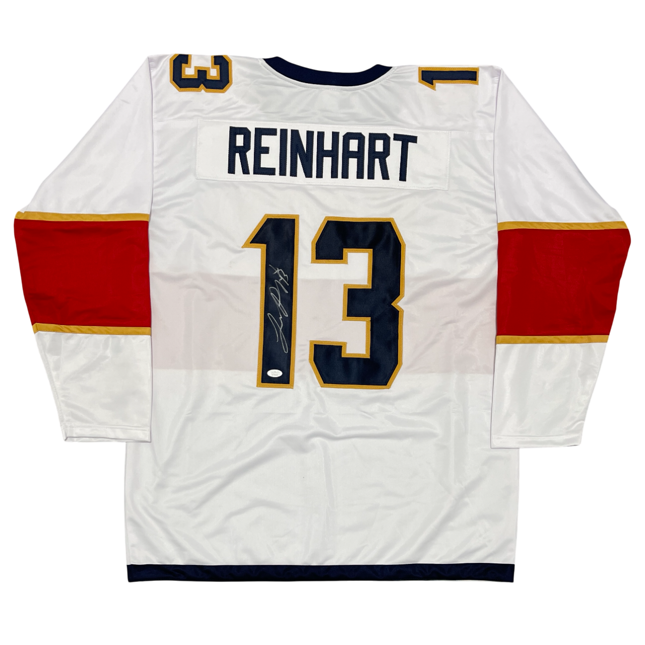 Sam Reinhart Signed Autographed Florida Panthers Custom White Jersey JSA COA0